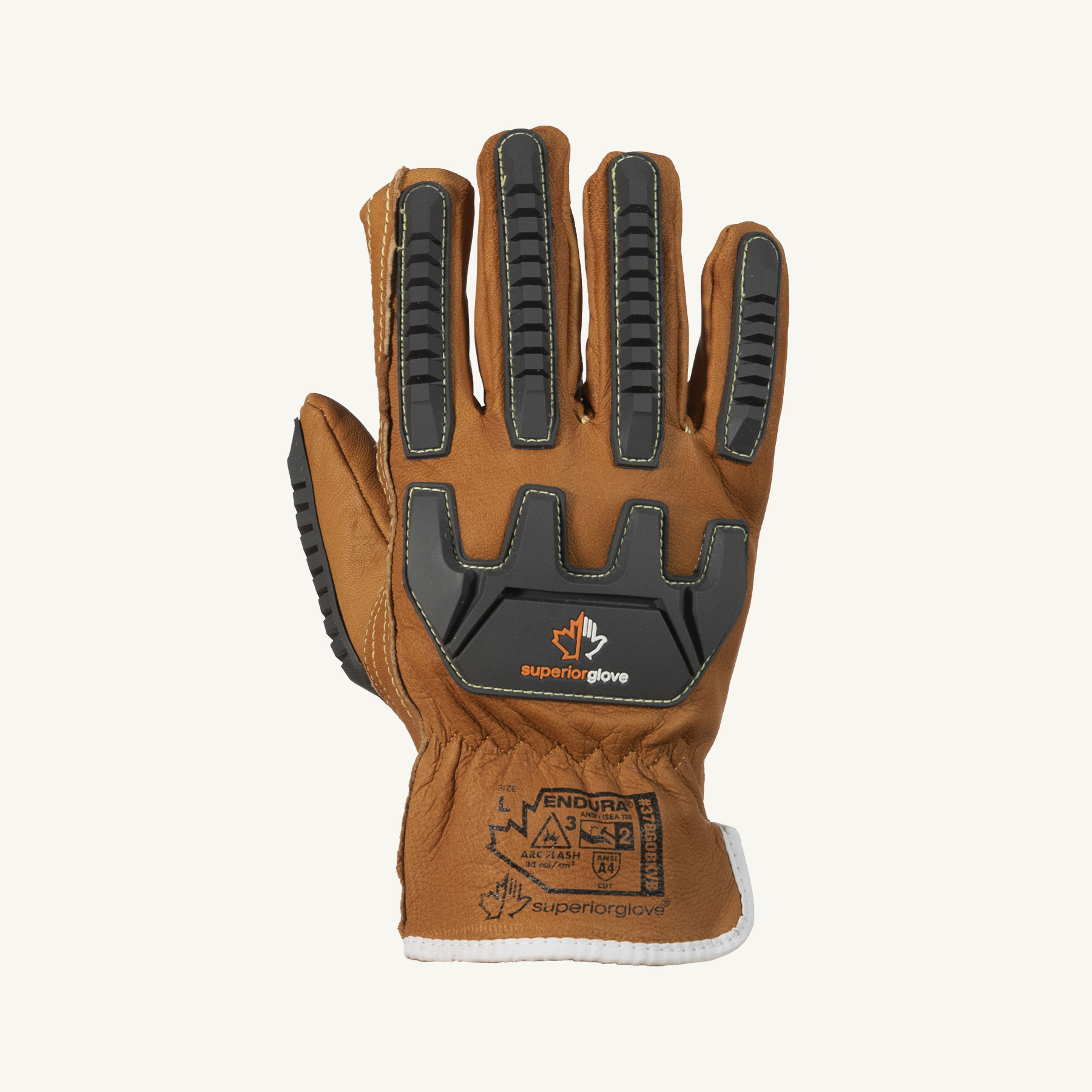 Endura® 378GOBKVB Work Glove ArcFlash A4 AntiImpact Leather Glove